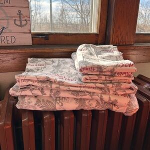 Soho Loft Flannel Christmas in Paris Twin Sheet Set